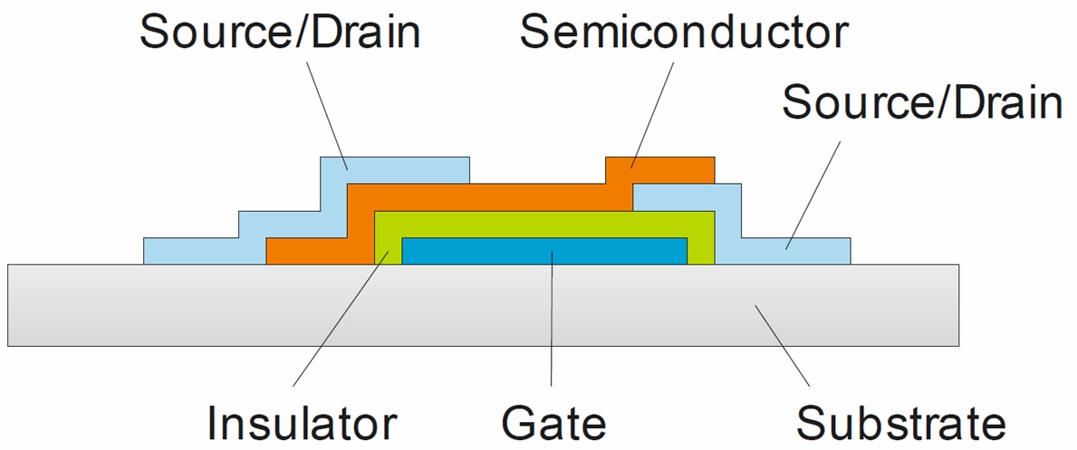 Cross section of an ACTFT
